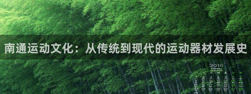 征途国际平台注册流程视频:南通运动文化:从传统到现代的运动器